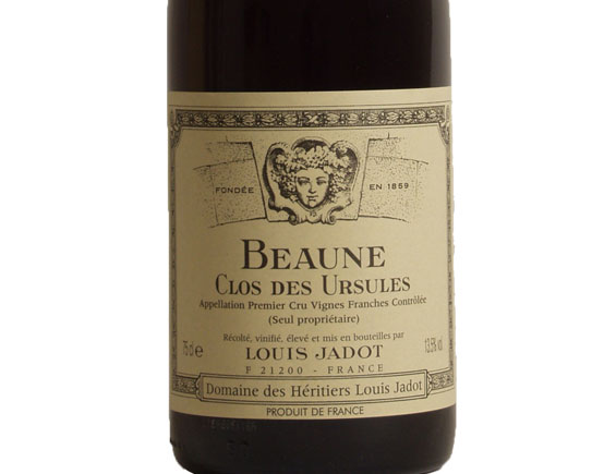 Louis Jadot Domaine des Héritiers Jadot Clos des Ursules Beaune 1er Cru rouge 2006