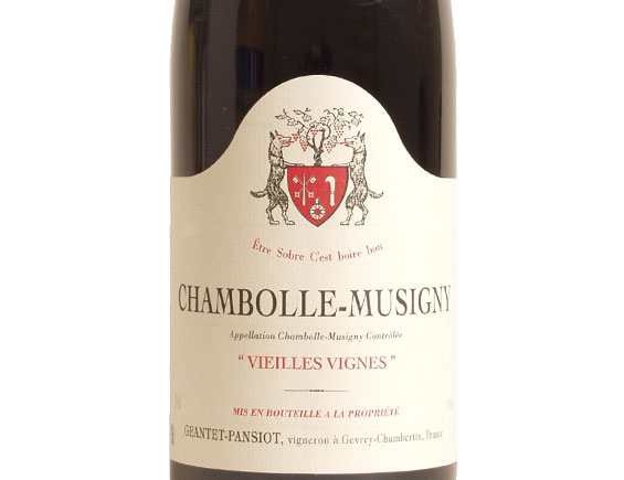 DOMAINE GEANTET-PANSIOT CHAMBOLLE-MUSIGNY ''VIEILLES VIGNES'' rouge 2011