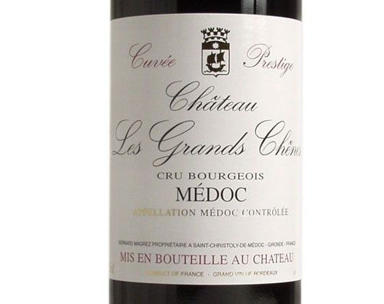 CHÂTEAU LES GRANDS CHENES rouge 2001, Cuvée Prestige, Cru Bourgeois