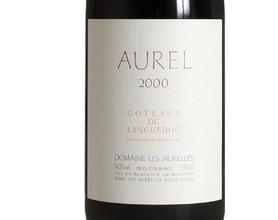 DOMAINE DES AURELLES ''Aurel'' rouge 2000 