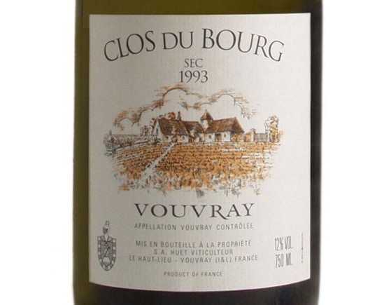 VOUVRAY ''Le Clos du Bourg'' blanc sec 1993
