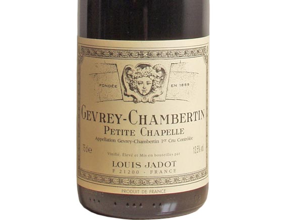 LOUIS JADOT GEVREY-CHAMBERTIN PREMIER CRU ''Petite Chapelle'' 2003 rouge