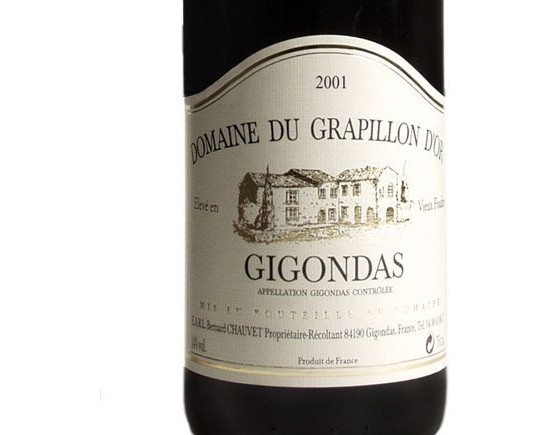 DOMAINE DU GRAPILLON D'OR GIGONDAS rouge 2001