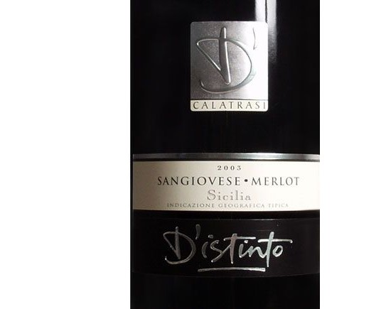 ''D'ISTINTO'' Sangiovese-Merlot rouge 2003