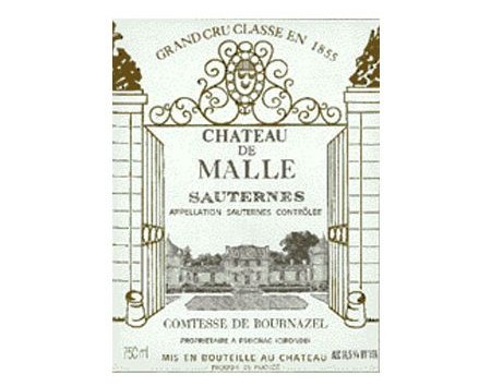 CHÂTEAU DE MALLE blanc liquoreux 2004, Second Cru Classé en 1855