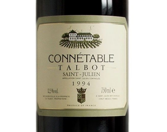 CONNETABLE TALBOT rouge 1994, Second vin du Château Talbot