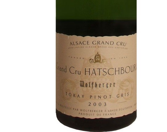 Wolfberger Alsace Grand Cru Hatschbourg Tokay Pinot gris 2003