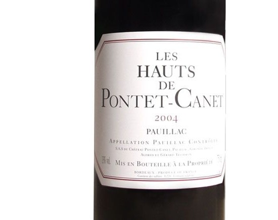 LES HAUTS DE PONTET 2004, Second Vin du Château Pontet Canet