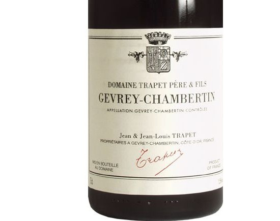 DOMAINE JEAN-LOUIS TRAPET GEVREY CHAMBERTIN ''Cuvée Ostréa'' rouge 2004