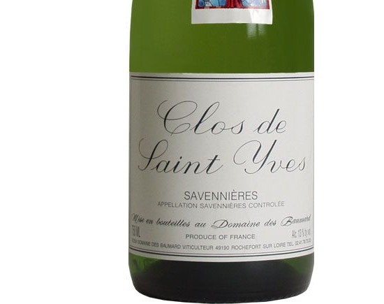DOMAINE DES BAUMARD SAVENNIÈRES ''Clos Saint Yves'' blanc 2003