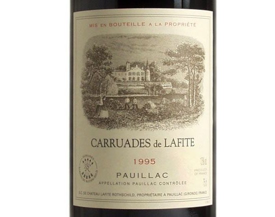 CARRUADES DE LAFITE rouge 1995, Second Vin du Château Lafite-Rothschild