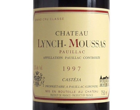 CHÂTEAU LYNCH-MOUSSAS rouge 1997, Cinquième Cru Classé en 1855