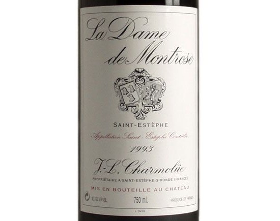 LA DAME DE MONTROSE rouge 1993, Second vin du Château Montrose