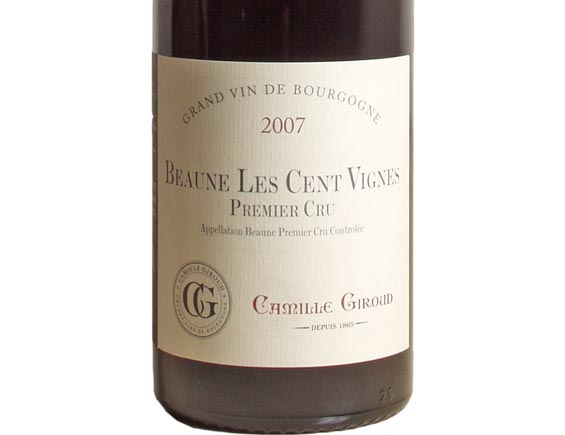 Camille Giroud Beaune Premier Cru Les Cent Vignes 2007