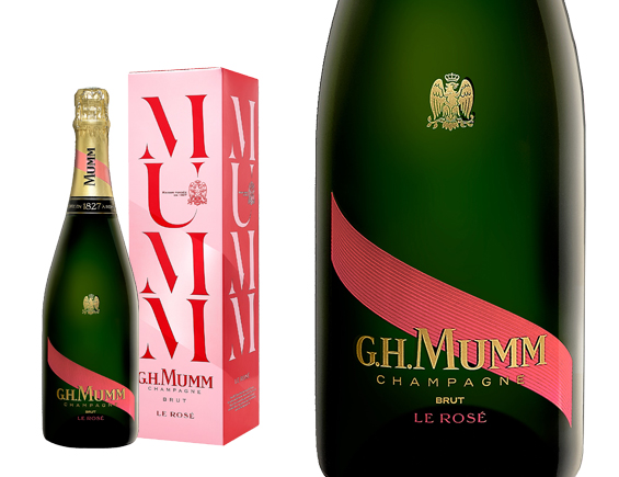 Champagne GH. Mumm Cordon Rouge rosé sous étui