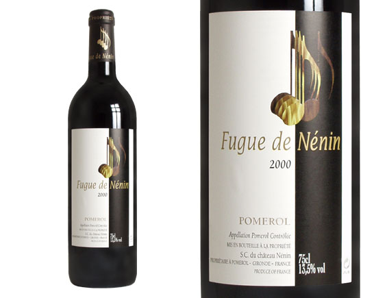 Fugue de Nenin 2000 rouge, second vin de Château Nenin, Pomerol