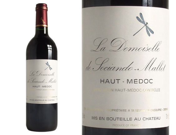 LA DEMOISELLE DE SOCIANDO-MALLET rouge 2000, Second vin du Château Sociando-Mallet