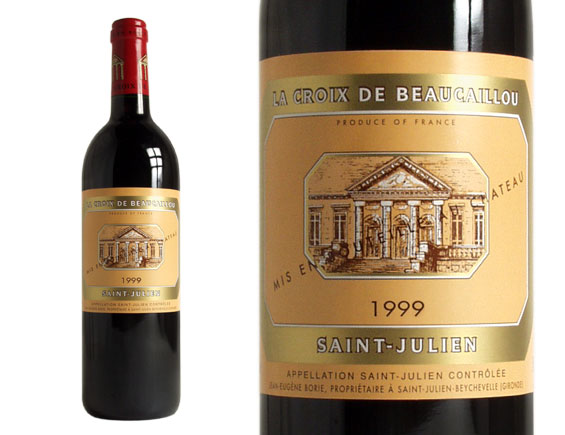 LA CROIX DE BEAUCAILLOU rouge 1999, Second vin du Château Ducru-Beaucaillou