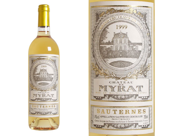 CHATEAU MYRAT blanc liquoreux 1999