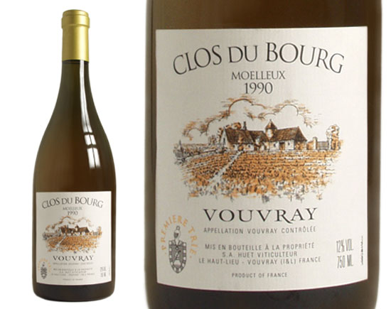 VOUVRAY ''Clos du Bourg'' Première Trie, blanc moelleux 1990
