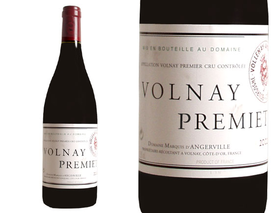 DOMAINE MARQUIS D'ANGERVILLE VOLNAY 1er cru rouge 2000