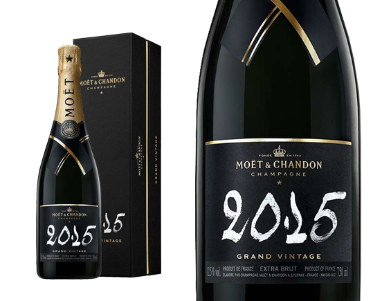 Champagne Moët & Chandon Brut Grand Vintage 2015 sous coffret