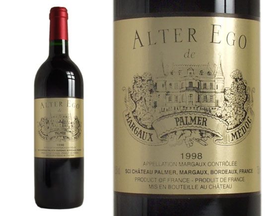 ALTER EGO DE PALMER rouge 1998, Second vin du Château Palmer