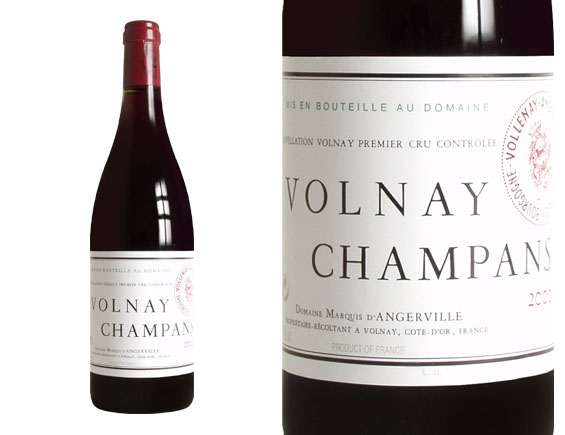 DOMAINE MARQUIS D'ANGERVILLE VOLNAY 1er cru CHAMPANS rouge 2001