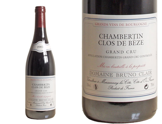 Domaine Bruno Clair Chambertin Grand Cru ''Clos de Bèze'' 2007 rouge