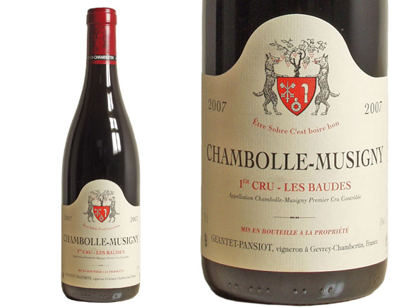 DOMAINE GEANTET-PANSIOT CHAMBOLLE-MUSIGNY 1ER CRU LES BAUDES 2007