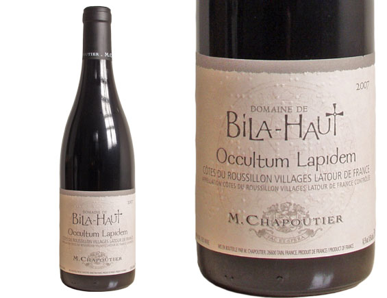 CHAPOUTIER DOMAINE DE BILA HAUT OCCULTUM LAPIDEM Côtes du Roussillon rouge 2007 1.5L
